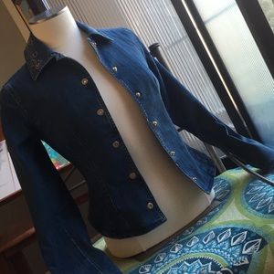 Dismero Jeans Fitted Women's Jacket SIZE 2